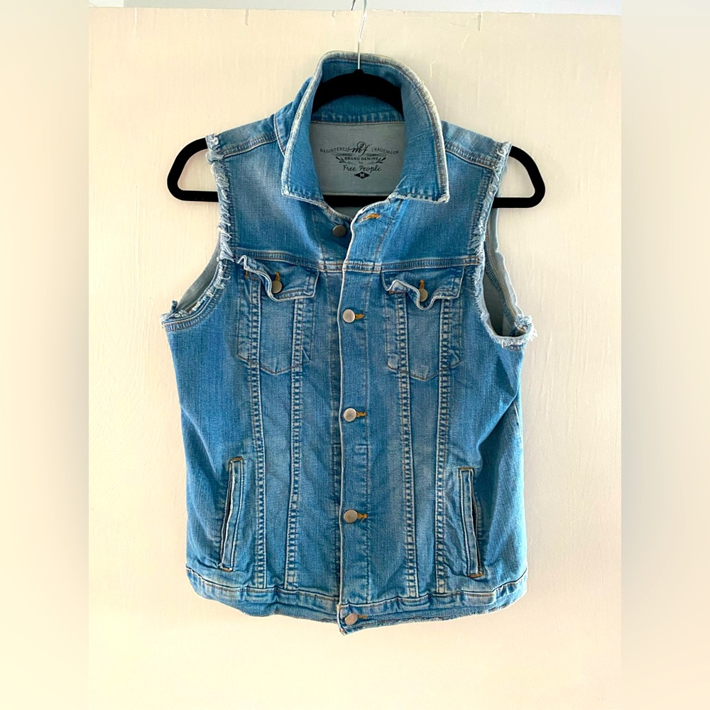 Free People Denim Vest